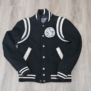 G-Star RAW Black Varsity Jacket mens SMALL